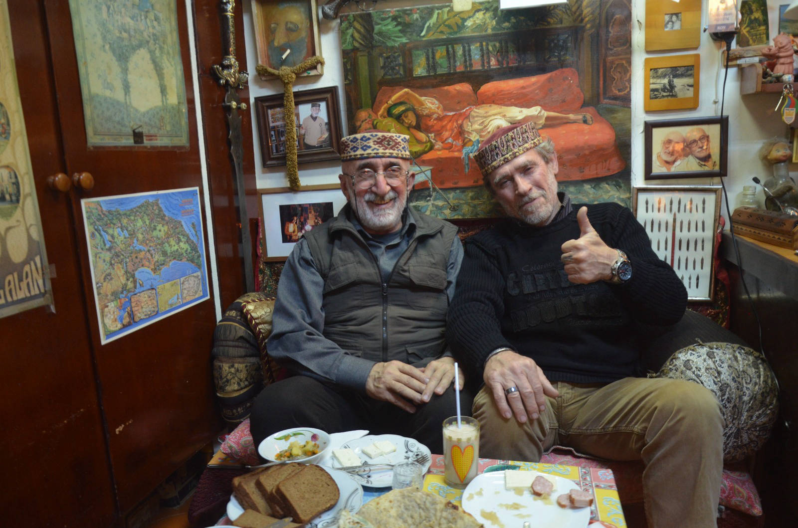 Alexander Volovik with a friend